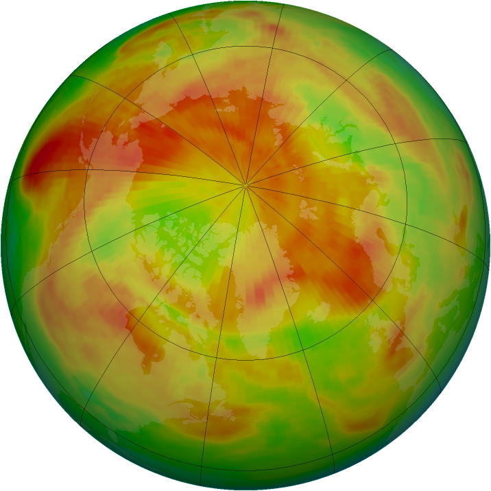 Arctic ozone map for 06 May 1984